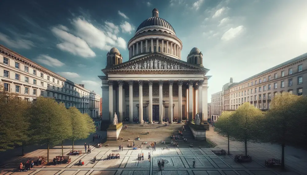 The Oratory Liverpool: A Historic Building and Architectural Gem 1 A wide angle view of The Oratory in Liverpool showcasing its status as a historic building and architectural gem. The building distinguished by its