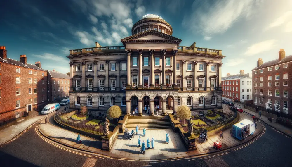 Liverpool Medical Institution 1 A wide angle view of the Liverpool Medical Institution in Liverpool England. The building showcases a stunning Georgian architectural style with a c
